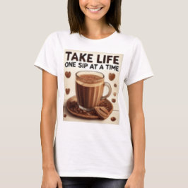TAKE LIFE ONE SIP AT A TIME T SHIRT