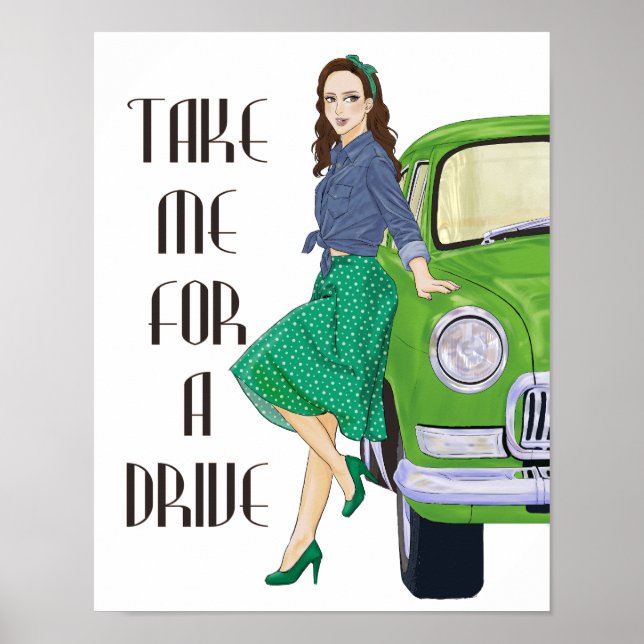 Take Me for a Drive Poster (Framsidan)