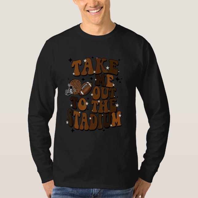 Take Me To The Stadium Football Vibes Touchdown Se T Shirt (Framsida)