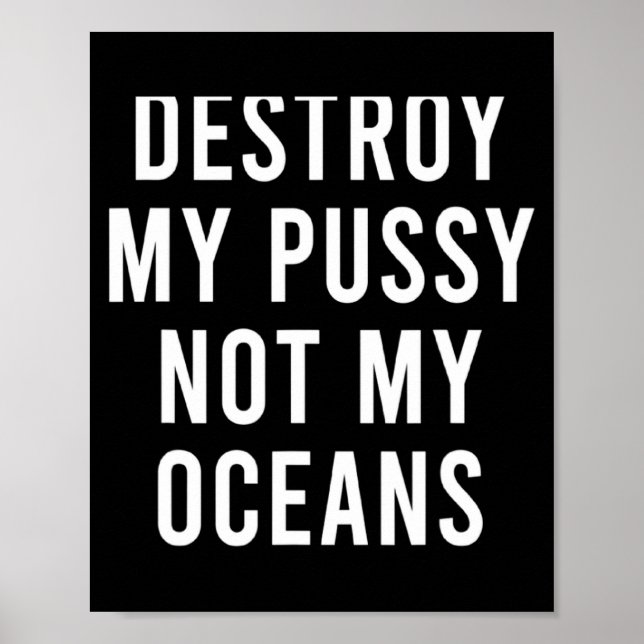 Take My Wet Lady Meat Not My Oceans Funny Earth Da Poster (Framsidan)