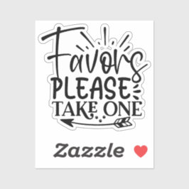 Take only one klistermärken