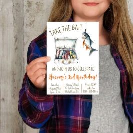 Take the Bait, Fishing Themed Birthday Party Inbjudningar