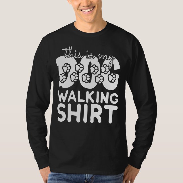 take the dog for a walk t shirt (Framsida)
