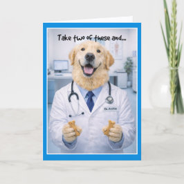 Take Two Dog Bones Get Well Card  DBA-1 Kort