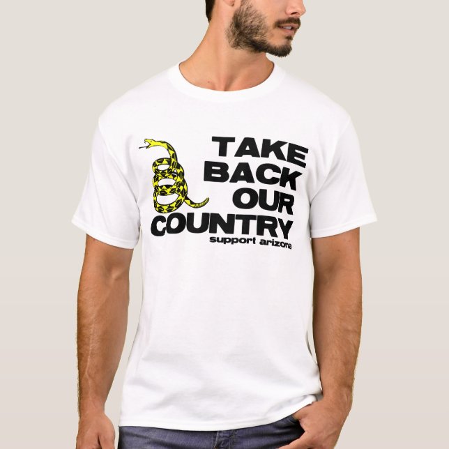 takebaksida vårt land t-shirt (Framsida)