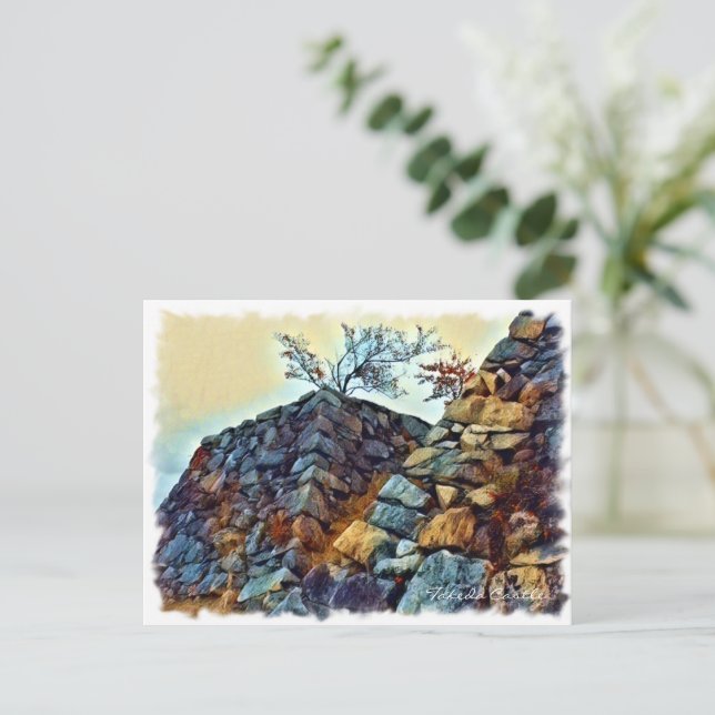 Takeda Castle Vykort (Stående Fram)