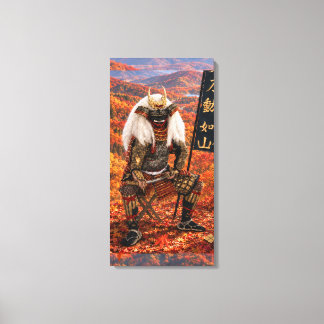 Takeda Shingen Samurajrustning Höst 16x32 Canvastryck