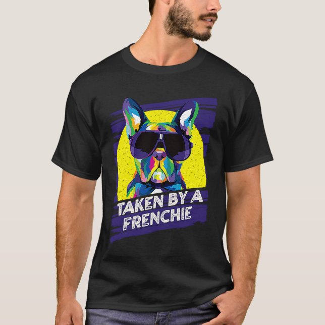 Taken by a Frenchie Rescue Dog French Bulldog Adop T Shirt (Framsida)