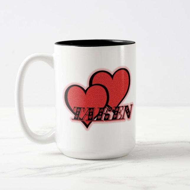 Taken Red Hearts Coffee Mugg (Vänster)