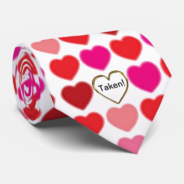 Taken Valentine Heart Manar Tie Slips (Rullad)