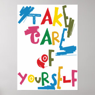 Takeomsorg av dig poster