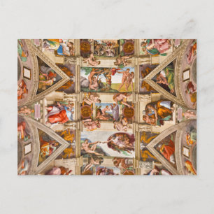 Taket i Sixtinska kapell av Michelangelo Buonarrot Vykort