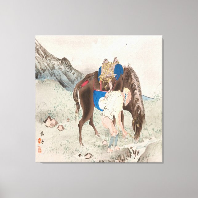 Takeuchi Seiho : Seihō jū ni Fuji, Pl.06 (1894) Canvastryck (Framsida)