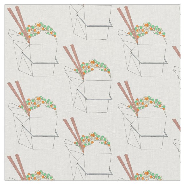 Takeway China Restaurant tog ut Cuisineet Food Tyg (Närbild)