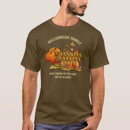 TAKFUL GRATEFUL BLESSED Thanksgiving Family T Shirt