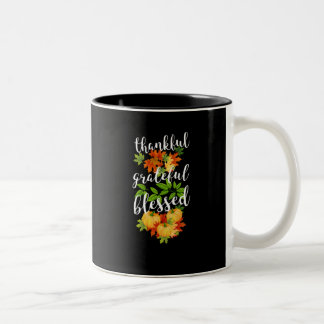TAKFUL GRATEFUL BLESSED-THANKSGIVING Två-Tonad MUGG