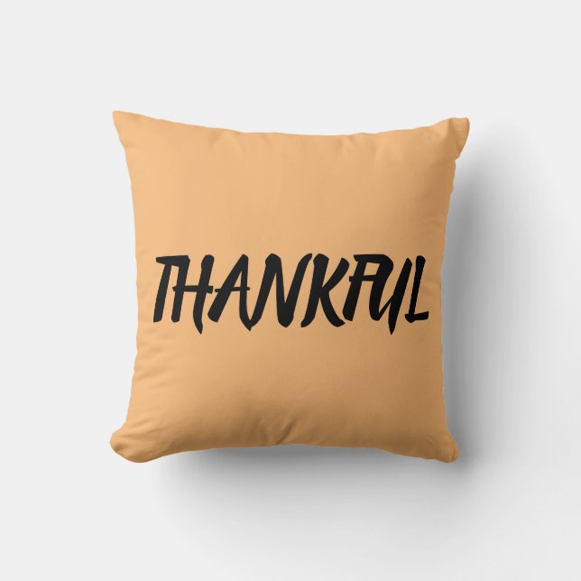 TAKFUL THANKSGIVING DAY ORANGE PILLOW KUDDE (Framsida)