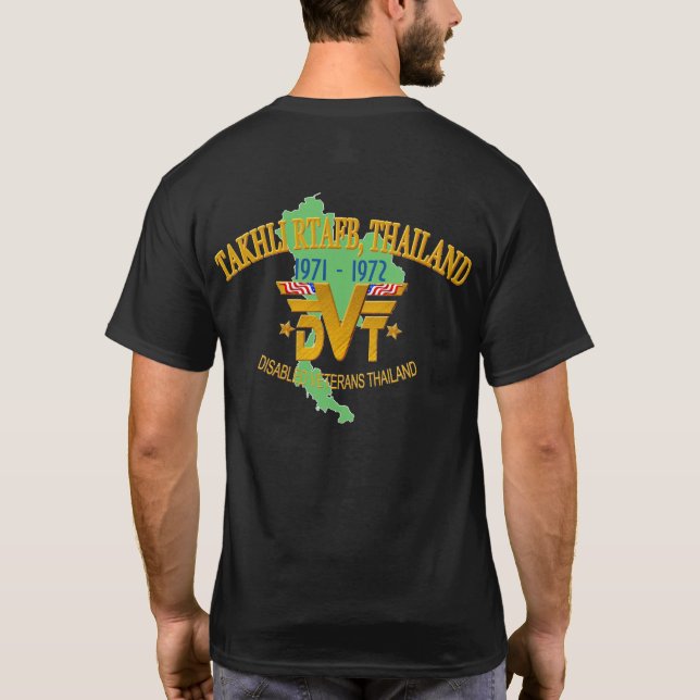 Takhli RTAFB, Thailand veteranT-tröja T Shirt (Baksida)