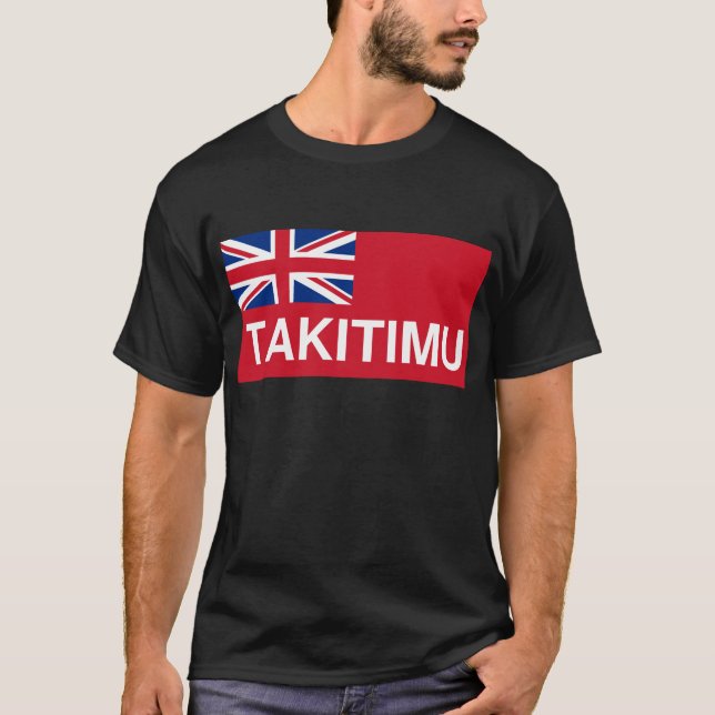Takitimu flagga (nyazeeländska Maori) T Shirt (Framsida)