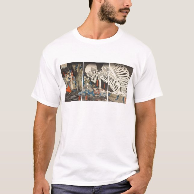 Takiyasha häxan och den skelett- spökbilden tee shirt (Framsida)