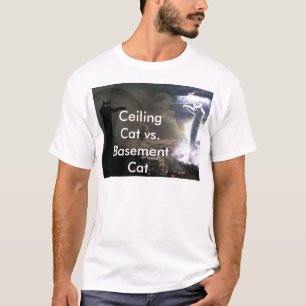 Takkatt vs. källarekatt t shirt