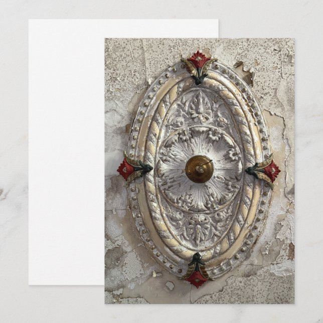 Takmedaljong Julkort (Fram/baksida)