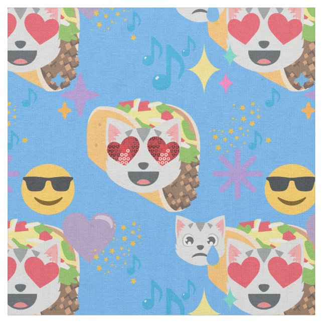 tako cat emoji-struktur tyg (Närbild)
