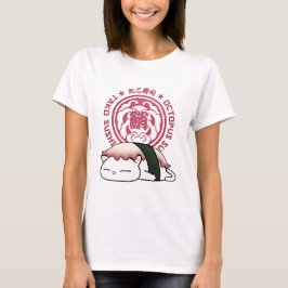 Tako Octopus Sushi Cat T Shirt