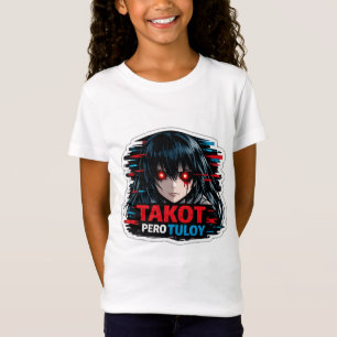 Takot Pero Tuloy Pinoy Anime Skräck Glitch-sats T Shirt