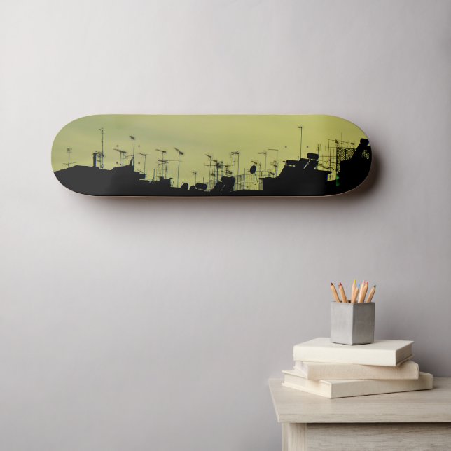 Takskuggor. Skateboard Bräda 20 Cm (Väggkonst (Horz))