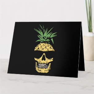 Taktisk ananas skull i solglasögon vid Tropi Kort