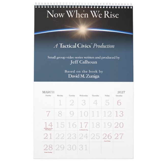 Taktisk civics™-kalender 2025 kalender (Mar 2027)