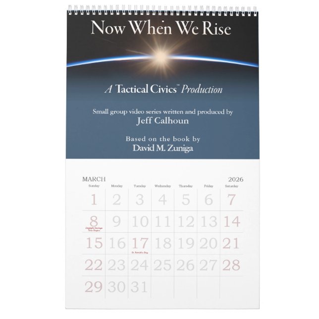 Taktisk civics™-kalender 2025 kalender (Mar 2026)