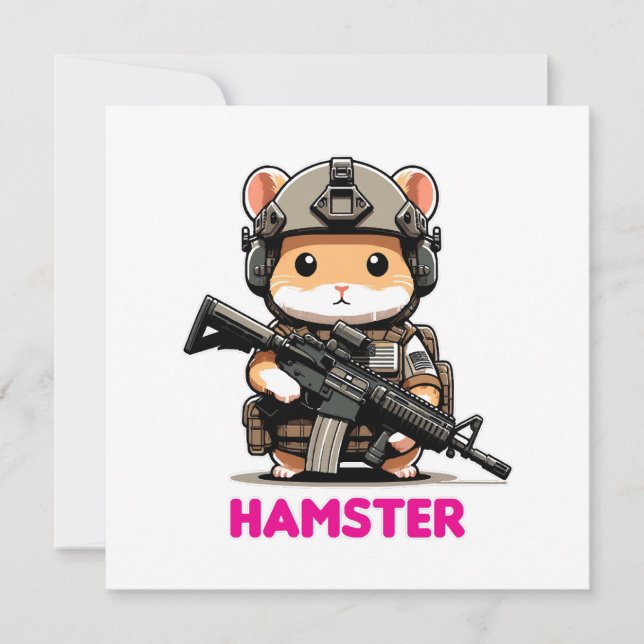 Taktisk Hamster Inbjudningar (Framsida)