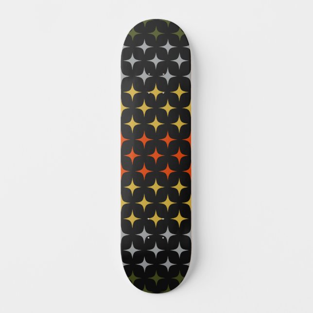 Taktisk Midnattsstjärna Retroexplosion Mini Skateboard Bräda 18,5 Cm (Framsida)