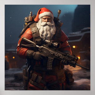 Taktisk poster av julgranar i Jultomten