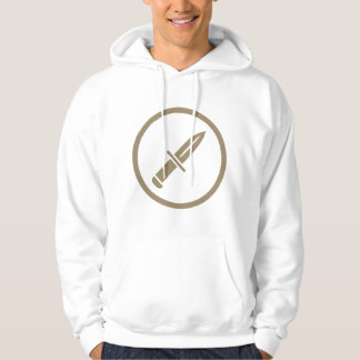 Taktisk Soul Minimal Kniv Ikon Design Hoodie