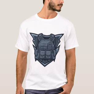 Taktiskt Soldatbröstemblem T Shirt