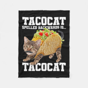 Takto Cat-kurvformade bakåt är takocat Memb-Fånig  Fleecefilt