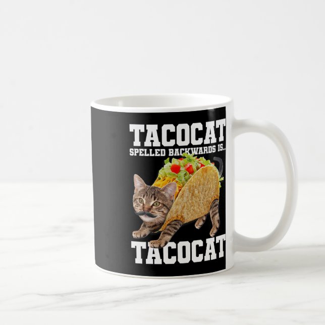 Takto Cat-kurvformade bakåt är takocat Memb-Fånig  Kaffemugg (Höger)