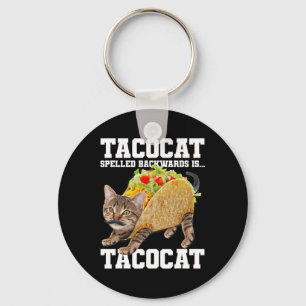 Takto Cat-kurvformade bakåt är takocat Memb-Fånig Nyckelring