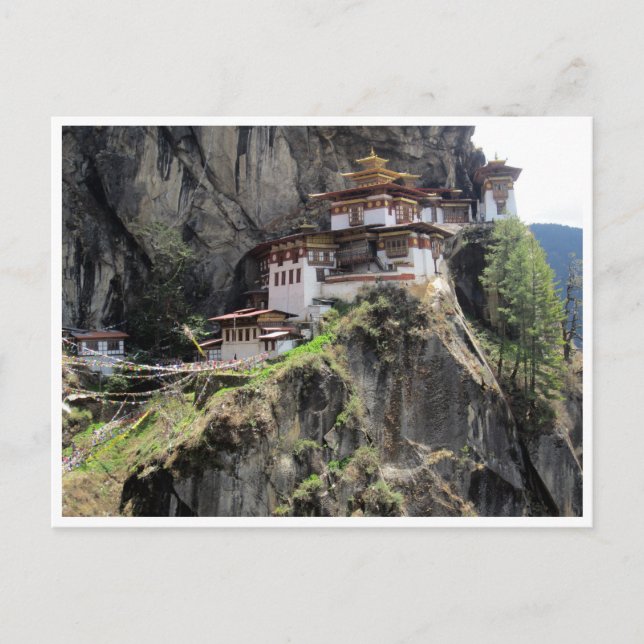 taktsang bhutan vykort (Framsida)
