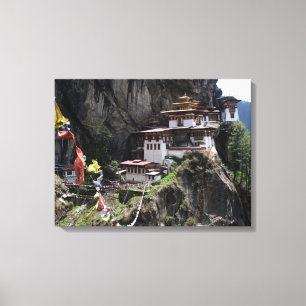 taktsang flaggor canvastryck