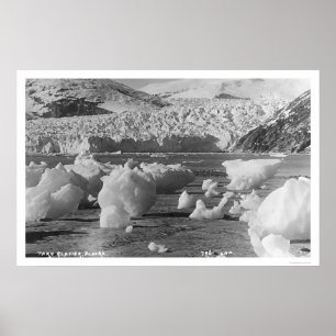 Taku Glacier Alaska 1914 Poster
