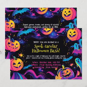 🎃-takulär Halloween-Bash! Inbjudningar