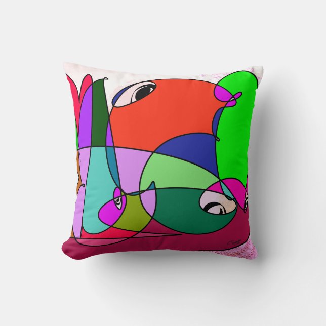 TAKUROMAN「Friends 6」クッション Kudde (Framsida)