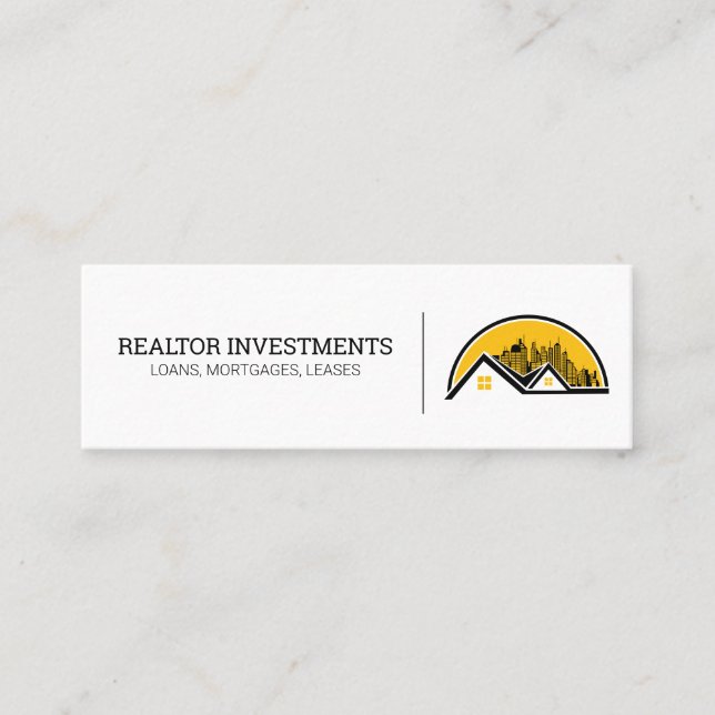 Takyta och Cityscape Mini Visitkort (Framsida)