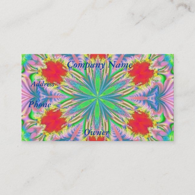 Tal 2, Affärskort Visitkort (Framsida)