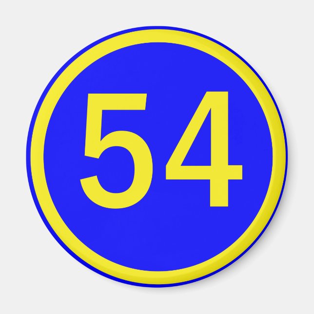 tal, 54, i en cirkel magnet (Framsidan)