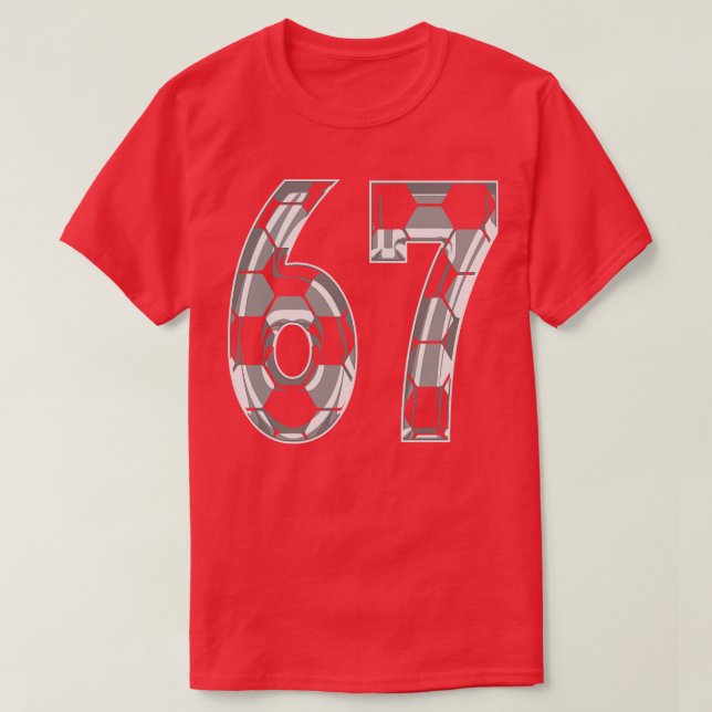 Tal 67 Jersey 67 Mamma Player Fläkt T Shirt (Design framsida)